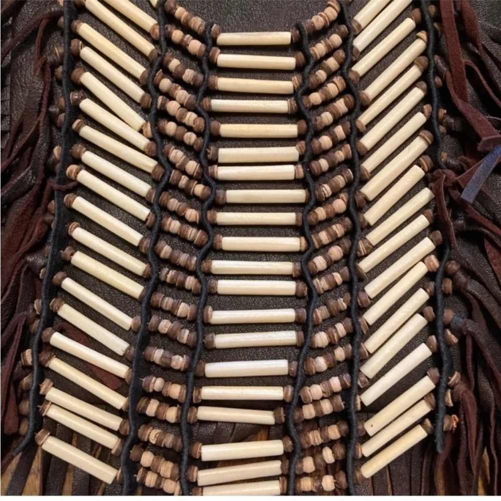 SPELL THE GYPSY COLLECTIVE | Dreamweaver Beaded Leather Fringe Crossbody Satchel - Picture 4 of 7